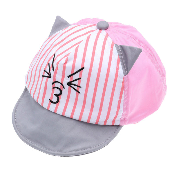 Baby Cap Baby Baseball Cap Hat Cartoon Cat Sun Hat for Kid Child Infant Toddler