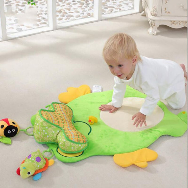 Newborn Baby Toy Baby Animal Frogs Play Mat Game Educational Crawling Mat Play Gym Kids Blanket