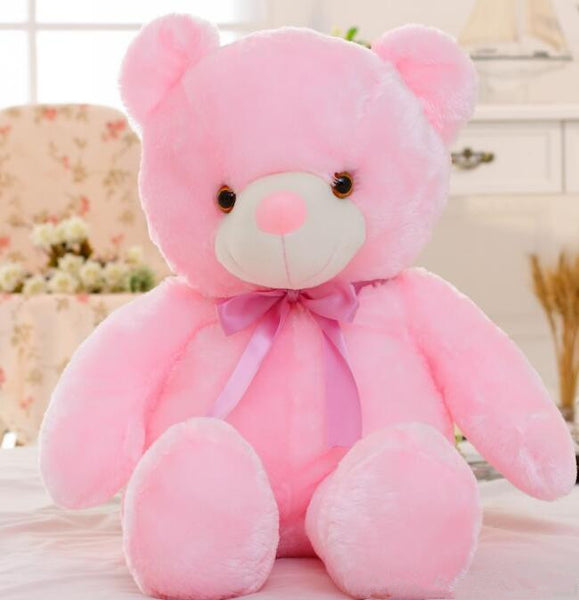 Induction luminous pillow can listen to music teddy bear hug bear pillow plush toy doll figurine
