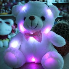 Cute Stuffed Night Light Plush Lovely Holiday Teddy Bear Soft Gift Doll Baby Toy