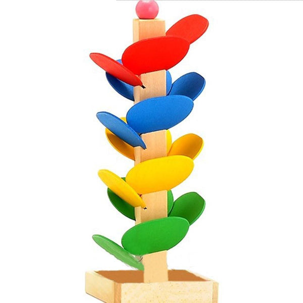 New Style Baby Kids Educational Blocks Wooden Tree Marble Ball Run Track Game Intelligence Toys S2
