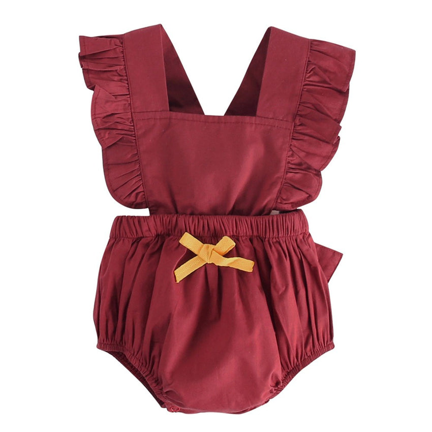 Newborn Infant Baby Boy Girls Summer Bowknot Rompers Outfits Clothes