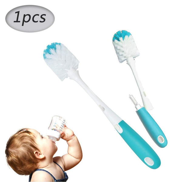 Brush  Baby Bottle and Teat Brush Set Feeding Bottle Cleaner with Nipple Brush Cleaner (Green)