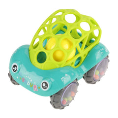 Baby Rattle and Roll Flexible Teethable Car with Ball Newborn Teething Gift