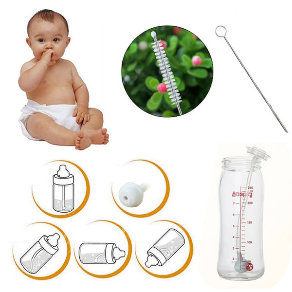 New Baby Bottle Accessories Bottle Straw Cup Brush Gravity Straw Bale Suction Nozzle Feeding Bottles Accessories