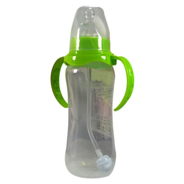 240ml baby bottle Straw Juice Water Bottles Training Cup Infant Newborn Children Learn Feeding Drinking Handle Bottle