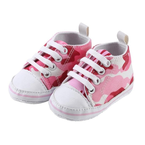 Newborn Baby Shoes Girl Boy Soft Nubuck Leather Prewalker Anti-slip Shoes Canvas Sports Sneakers Moccasins Footwear Shoes