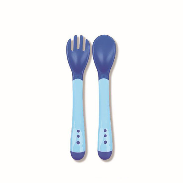 Heat Discoloration Safety Baby Feeding Spoon Soft Silicone Flatware