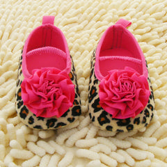 Fashion Newborn baby shoes Red Flower Princess soft baby shoes for baby shoe 3 size