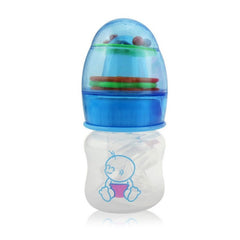 Cute Baby Bottle Infant Newborn Cup Children Learn Feeding Drinking Handle Bottle kids Straw Juice Water Bottles