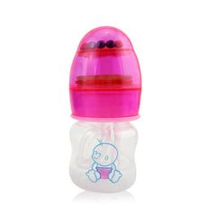 Cute Baby Bottle Infant Newborn Cup Children Learn Feeding Drinking Handle Bottle kids Straw Juice Water Bottles