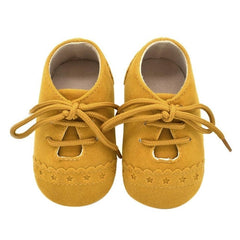 Newborn Baby Shoes Girl Boy Soft Nubuck Leather Prewalker Anti-slip Shoes Canvas Sports Sneakers Moccasins Footwear Shoes