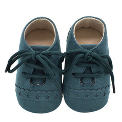 Newborn Baby Shoes Girl Boy Soft Nubuck Leather Prewalker Anti-slip Shoes Canvas Sports Sneakers Moccasins Footwear Shoes