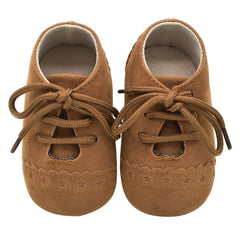 Newborn Baby Shoes Girl Boy Soft Nubuck Leather Prewalker Anti-slip Shoes Canvas Sports Sneakers Moccasins Footwear Shoes