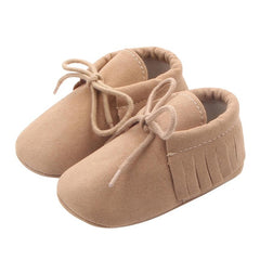 Newborn Baby Shoes Girl Boy Soft Nubuck Leather Prewalker Anti-slip Shoes Canvas Sports Sneakers Moccasins Footwear Shoes